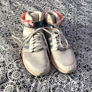 Adidas white high tops